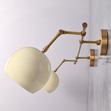 Modern Globe Wall Sconce with Horizontal Bar Design | Customizable 2-Light Decorative Accent Fixture - 32606