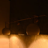 Modern Globe Wall Sconce with Horizontal Bar Design | Customizable 2-Light Decorative Accent Fixture - 32606