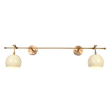 Modern Globe Wall Sconce with Horizontal Bar Design | Customizable 2-Light Decorative Accent Fixture - 32606