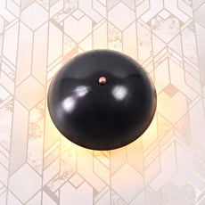 Modern Dome Wall Sconce with Uplifting Light Effect | Customizable Decorative Accent Lighting Fixture - 32608