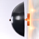 Modern Dome Wall Sconce with Uplifting Light Effect | Customizable Decorative Accent Lighting Fixture - 32608