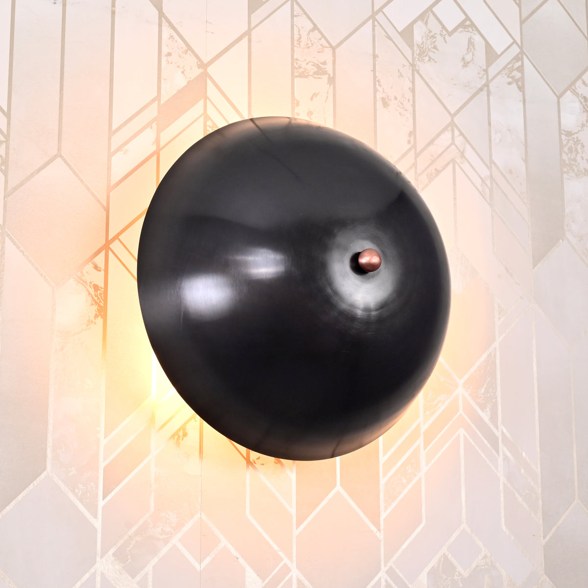 Modern Dome Wall Sconce with Uplifting Light Effect | Customizable Decorative Accent Lighting Fixture - 32608