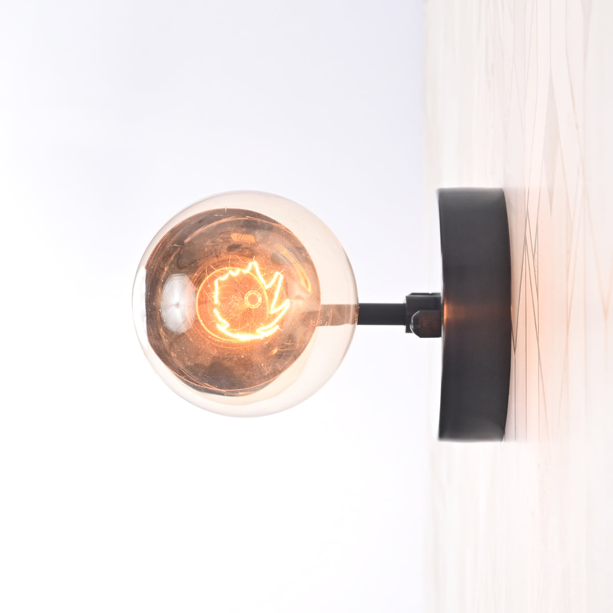 Modern Double Cone Wall Sconce with Exposed Bulbs | Customizable Compact Decorative Light Fixture - 32609