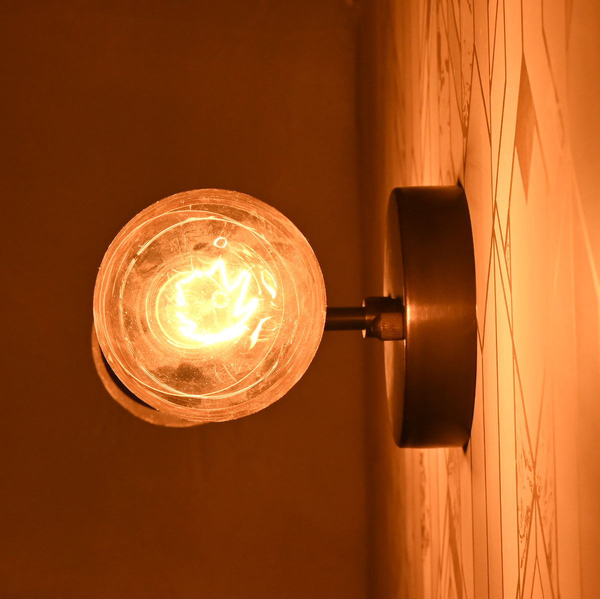 Modern Double Cone Wall Sconce with Exposed Bulbs | Customizable Compact Decorative Light Fixture - 32609