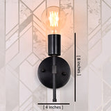 Modern Vertical Wall Sconce with Exposed Bulb Design | Customizable Minimal Decorative Light Fixture - 32610