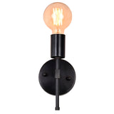 Modern Vertical Wall Sconce with Exposed Bulb Design | Customizable Minimal Decorative Light Fixture - 32610