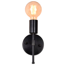 Modern Vertical Wall Sconce with Exposed Bulb Design | Customizable Minimal Decorative Light Fixture - 32610