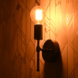 Modern Vertical Wall Sconce with Exposed Bulb Design | Customizable Minimal Decorative Light Fixture - 32610