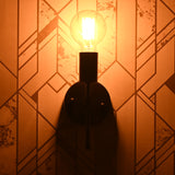 Modern Vertical Wall Sconce with Exposed Bulb Design | Customizable Minimal Decorative Light Fixture - 32610