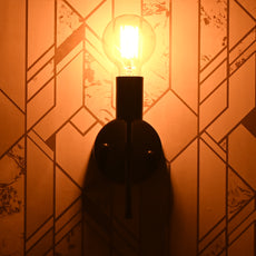 Modern Vertical Wall Sconce with Exposed Bulb Design | Customizable Minimal Decorative Light Fixture - 32610