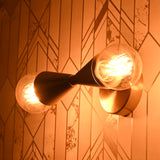 Mid-Century Double Cone Wall Sconce in Symmetrical Design | Customizable Modern Decorative Fixture - 32611