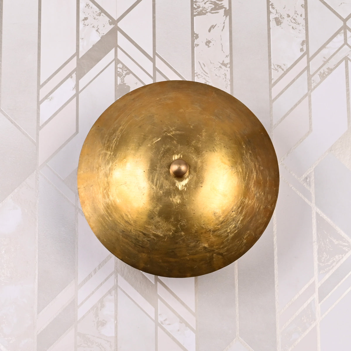 Vintage Dome Wall Sconce with Uplifting Glow Effect | Customizable Compact Decorative Light Fixture - 32612