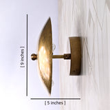 Vintage Dome Wall Sconce with Uplifting Glow Effect | Customizable Compact Decorative Light Fixture - 32612