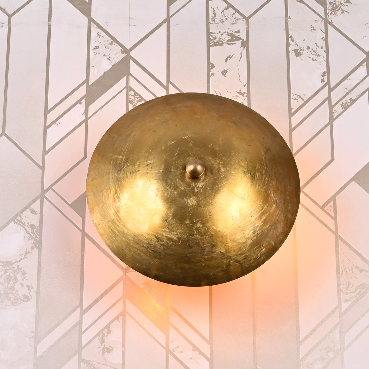 Vintage Dome Wall Sconce with Uplifting Glow Effect | Customizable Compact Decorative Light Fixture - 32612