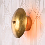 Vintage Dome Wall Sconce with Uplifting Glow Effect | Customizable Compact Decorative Light Fixture - 32612