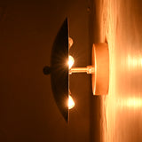 Vintage Dome Wall Sconce with Uplifting Glow Effect | Customizable Compact Decorative Light Fixture - 32612