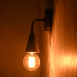 Industrial Cone Shade Wall Sconce | Modern Minimalist Customizable Brass Fixture For Ambient Glow - 32613