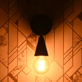 Industrial Cone Shade Wall Sconce | Modern Minimalist Customizable Brass Fixture For Ambient Glow - 32613