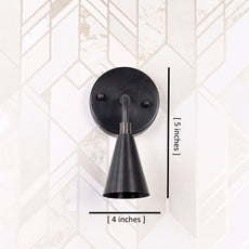 Industrial Cone Shade Wall Sconce | Modern Minimalist Customizable Brass Fixture For Ambient Glow - 32613