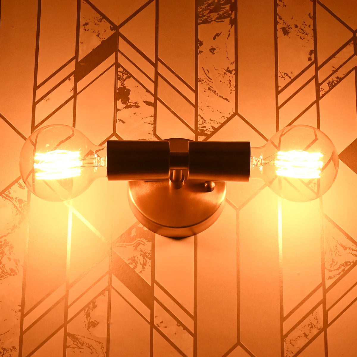 Mid-Century Modern Tube Wall Sconce | Customizable Brass Light Fixture For Vanity Or Hallway - 32614