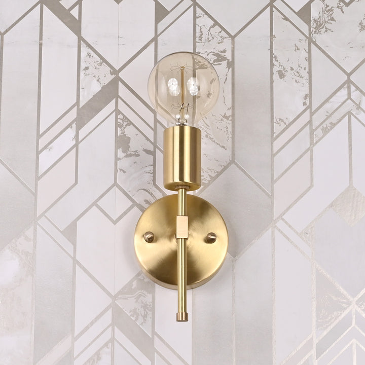 Mid-century modern Sputnik chandelier with 8 lights, brass frame, and teal cone shades