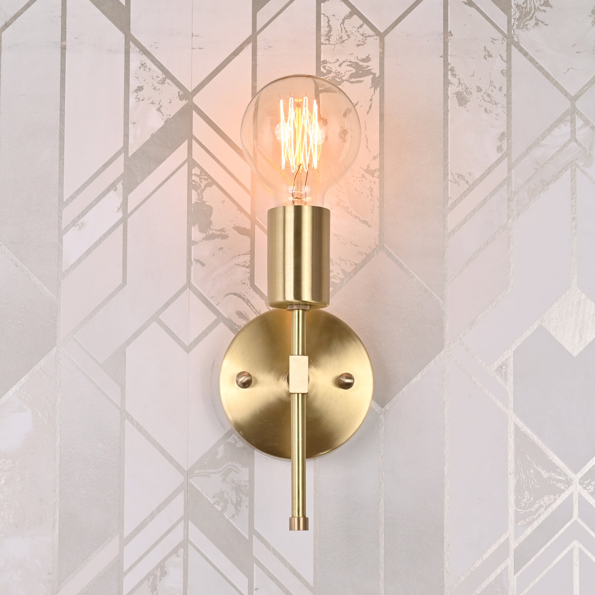 Mid-century modern Sputnik chandelier with 8 lights, brass frame, and teal cone shades