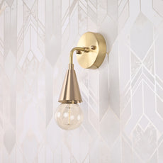 Mid-century modern Sputnik chandelier with 8 lights, brass frame, and teal cone shades