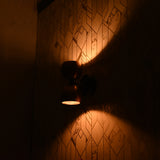 Industrial Modern Double Globe Wall Sconce | Customizable Handcrafted Brass Light Fixture for Interiors - 32620