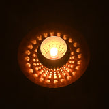 Mid-Century Modern Perforated Dome Wall Sconce | Customizable Brass Fixture for Soft Ambient Glow - 32621