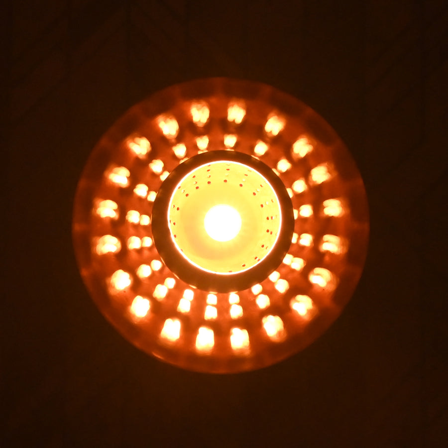 Mid-Century Modern Perforated Dome Wall Sconce | Customizable Brass Fixture for Soft Ambient Glow - 32621