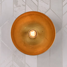 Brass Leaf Studio - Brass Wall Sconce, Mid Century Minimal Industrial Brass Made Bulb Holder