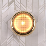Bold Industrial Glow with a Vintage Brass Mesh Accent by Brass Leaf Studio 32624