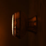 Bold Industrial Glow with a Vintage Brass Mesh Accent by Brass Leaf Studio 32624