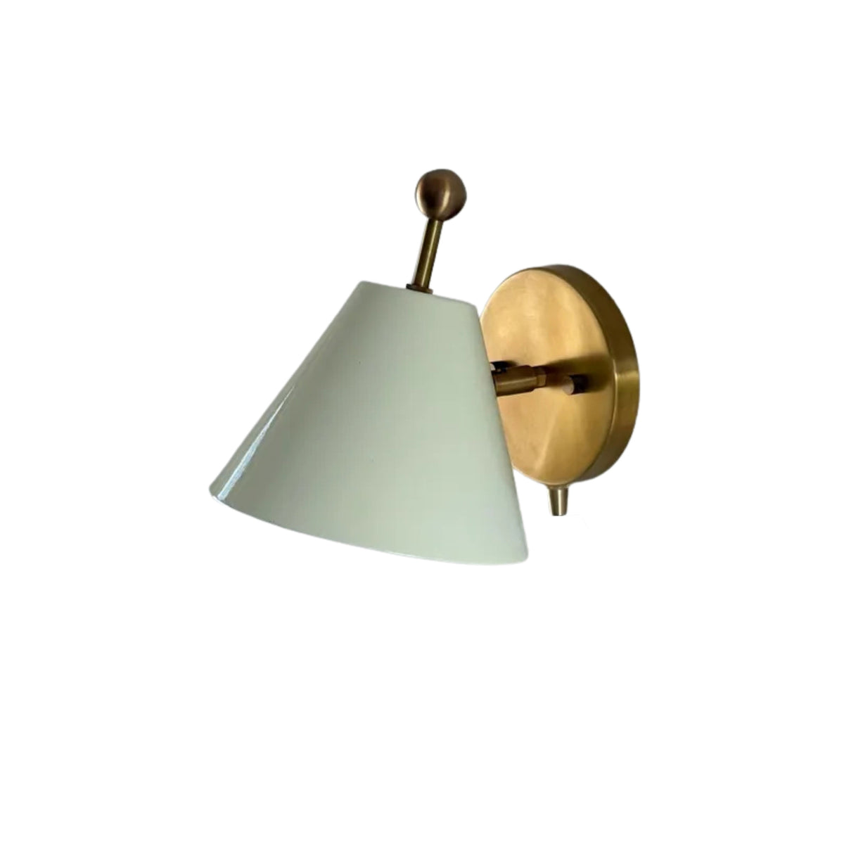 Ivory Modern Brass Tapered Wall Sconce – 1 Light – 8 Inch – Model 32702