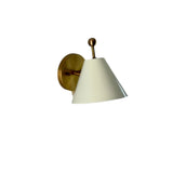 Ivory Modern Brass Tapered Wall Sconce – 1 Light – 8 Inch – Model 32702