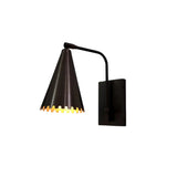 Milan Scalloped Cone Wall Sconce – Curved Arm – 10 Inch – Model 32794