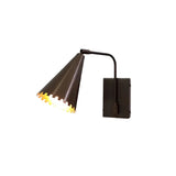 Milan Scalloped Cone Wall Sconce – Curved Arm – 10 Inch – Model 32794