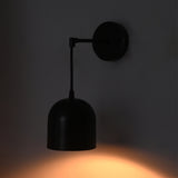 Harlow Modern Black Dome Wall Sconce – Single Light – 13 Inch – Model 32796