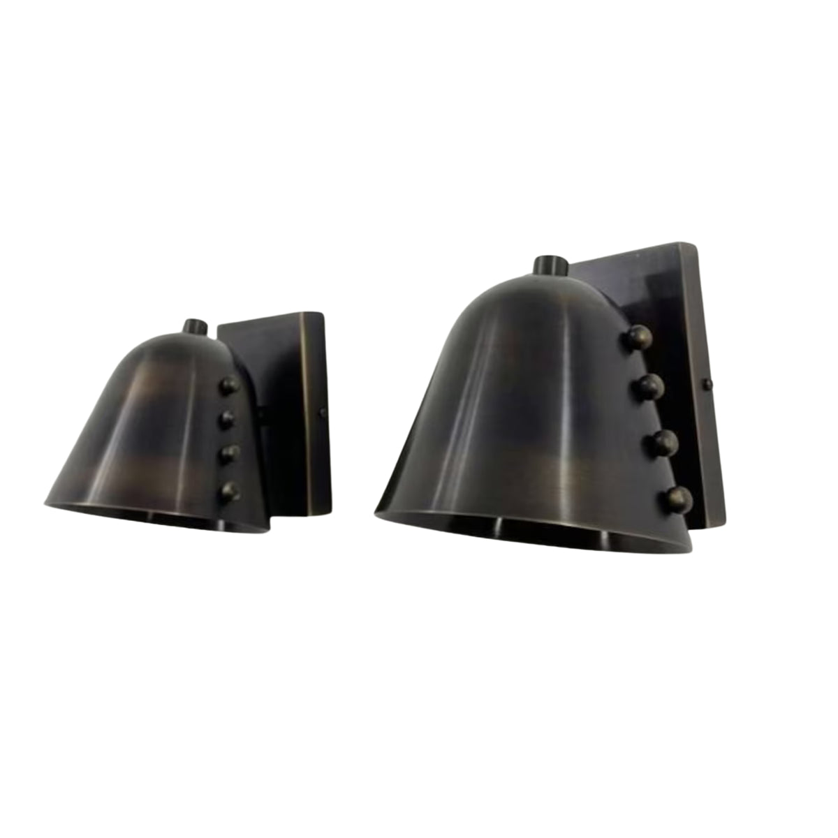 Milan Black Dome Wall Sconce – Studded Detail – 6 Inch – Model 32815