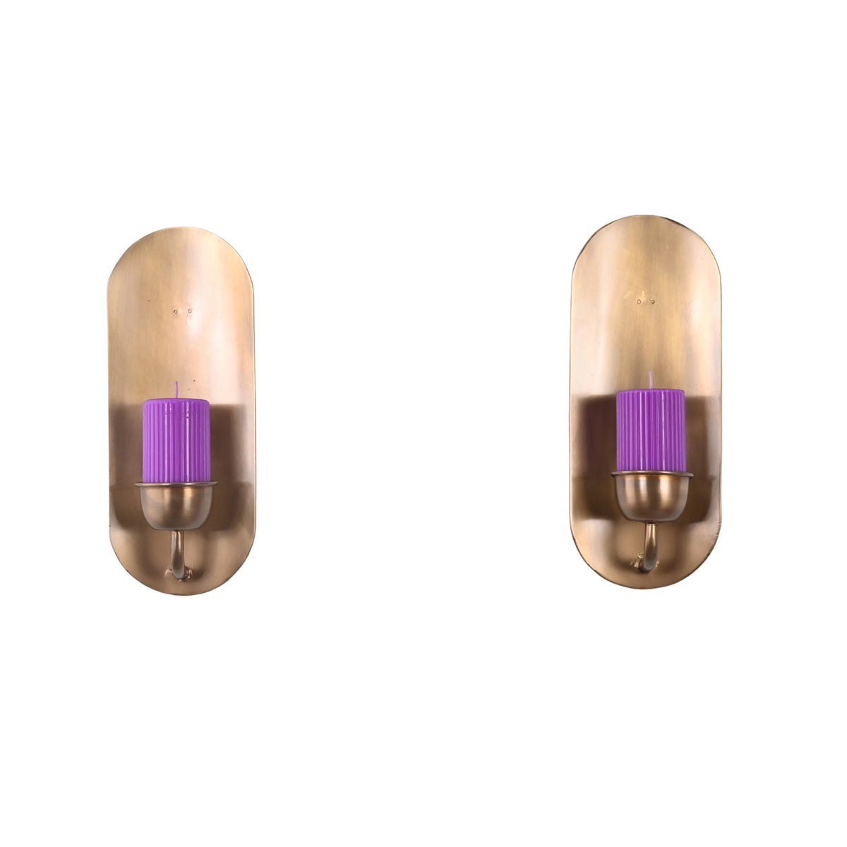 Alden Modern Brass Candle Wall Sconce – Decorative Pillar Candle Holder – 11 Inch – Model 32830