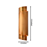 Arcus Brass Ribbon Wall Sconce – Tall Up Down Wall Light – Model 32992
