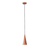 Hudson Modern Copper Cone Pendant Light – Single Light – 5 Inch – Model 33178
