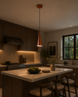 Hudson Modern Copper Cone Pendant Light – Single Light – 5 Inch – Model 33178