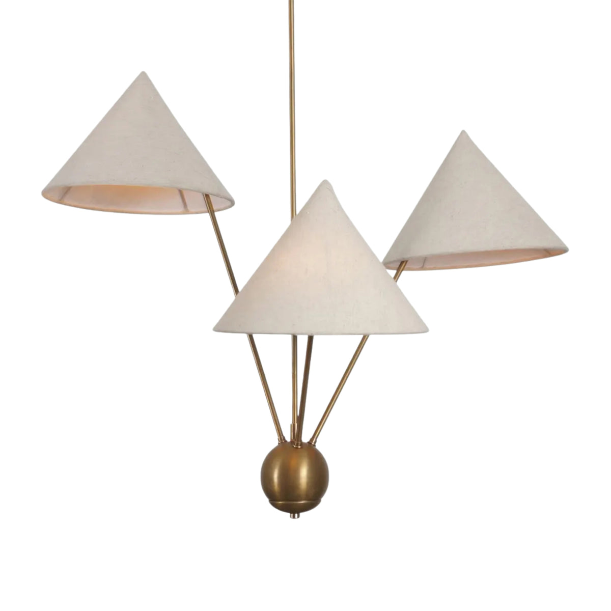 Sutton Modern Multi-Cone Chandelier – 3 Lights – 32 Inch – Model 33208