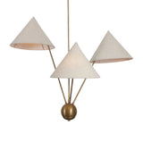 Sutton Modern Multi-Cone Chandelier – 3 Lights – 32 Inch – Model 33208