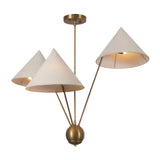 Sutton Modern Multi-Cone Chandelier – 3 Lights – 32 Inch – Model 33208