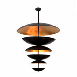 Berlin Cascade  -  Large 42" Uplifting Pendant Chandelier - 14 Lights - 33246