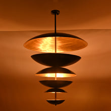 Berlin Cascade  -  Large 42" Uplifting Pendant Chandelier - 14 Lights - 33246