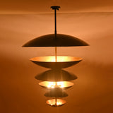 Berlin Cascade  -  Large 42" Uplifting Pendant Chandelier - 14 Lights - 33246
