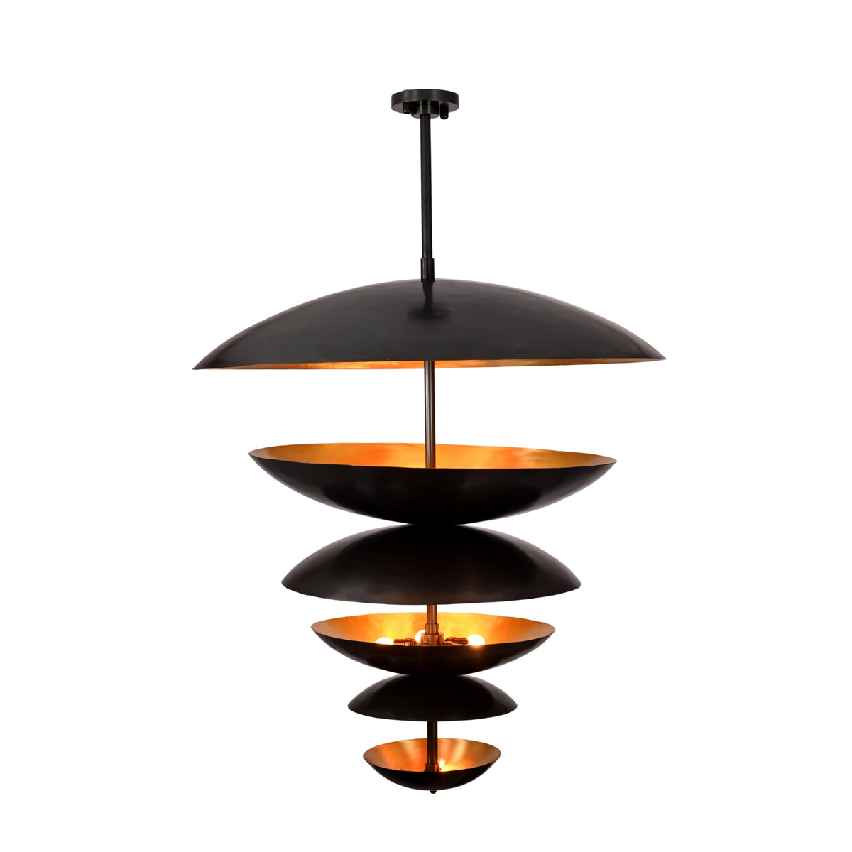 Berlin Cascade  -  Large 42" Uplifting Pendant Chandelier - 14 Lights - 33246